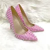 Tacco alto rosa 10 cm