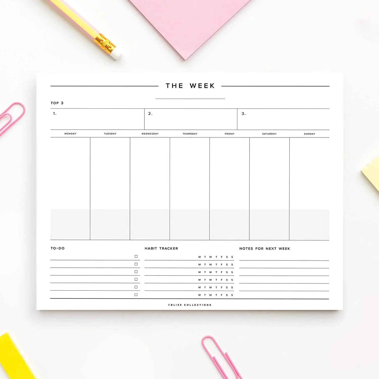 2025 Custom Large A3 A4 Concise Desk Pad PP Cover Family Planner Agenda Notebook for Note Taking and Gift Giving