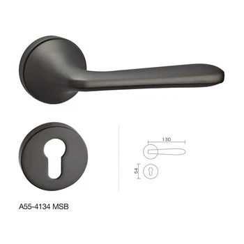 Black safety privacy modern design luxury door lock set handle with key lock