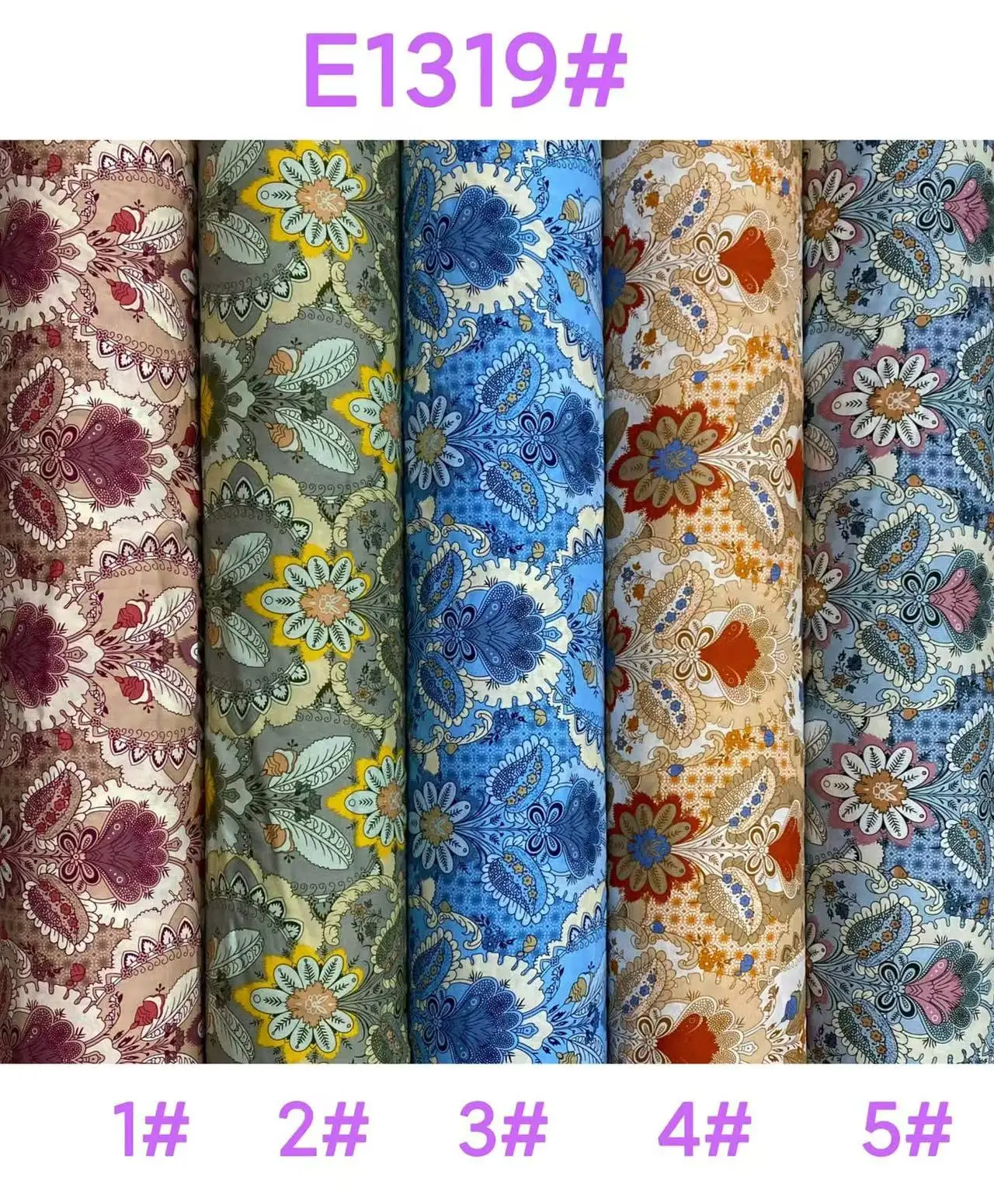 Factory Custom Design 30s45s Rayon with so Many Floral Woven Spun Printed 100 Viscose Elegant for Lady Dress