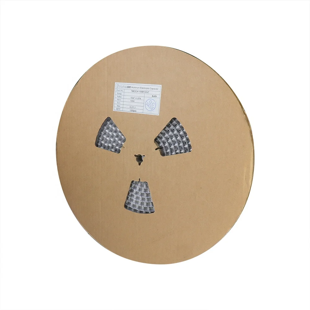 100uF 25V SMD 알루미늄 전해 커패시터 105C 새 제품