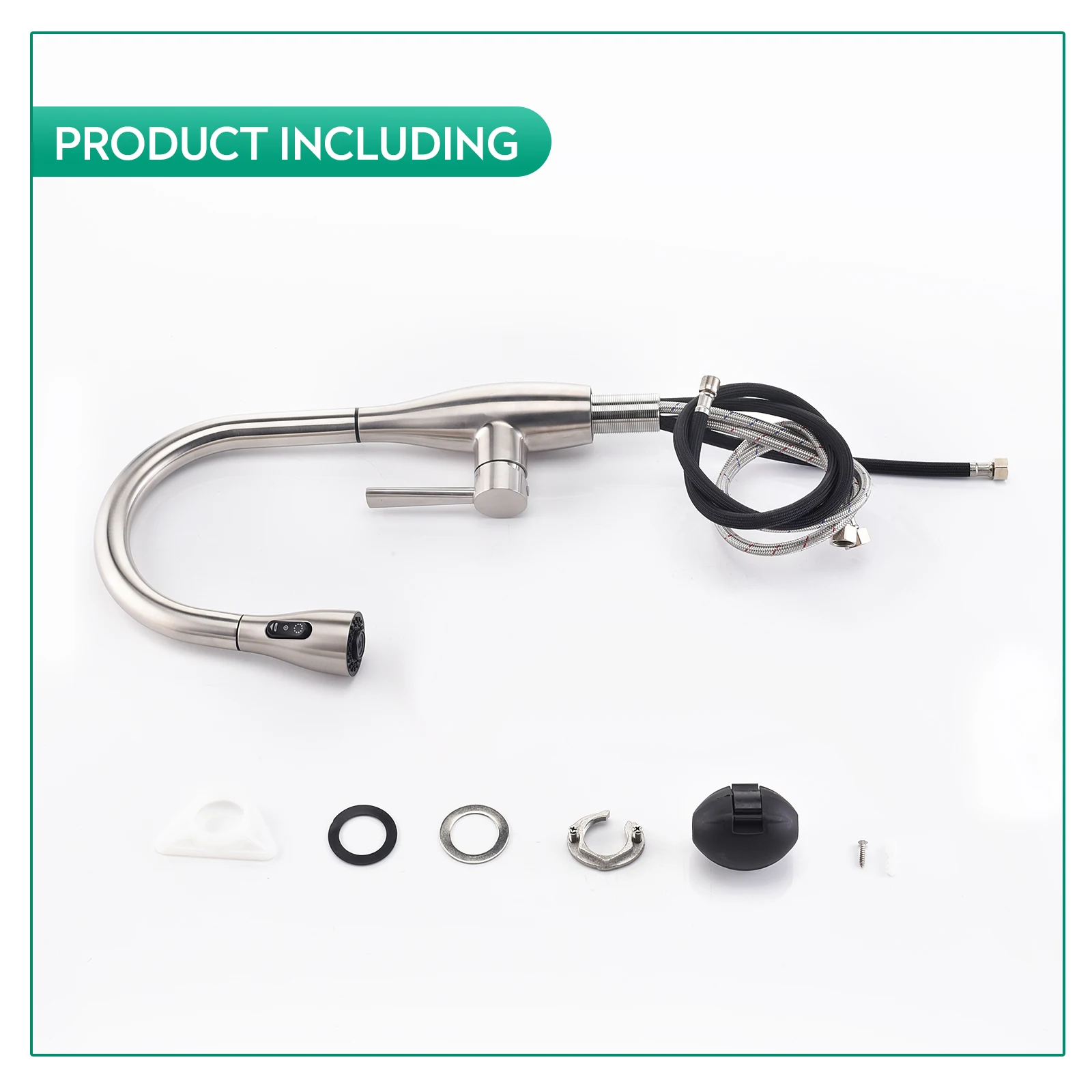 Factory Price Manufacturer Pull Down Kitchen Sink Tap 304 Stainless Steel Kitchen Sink Faucet