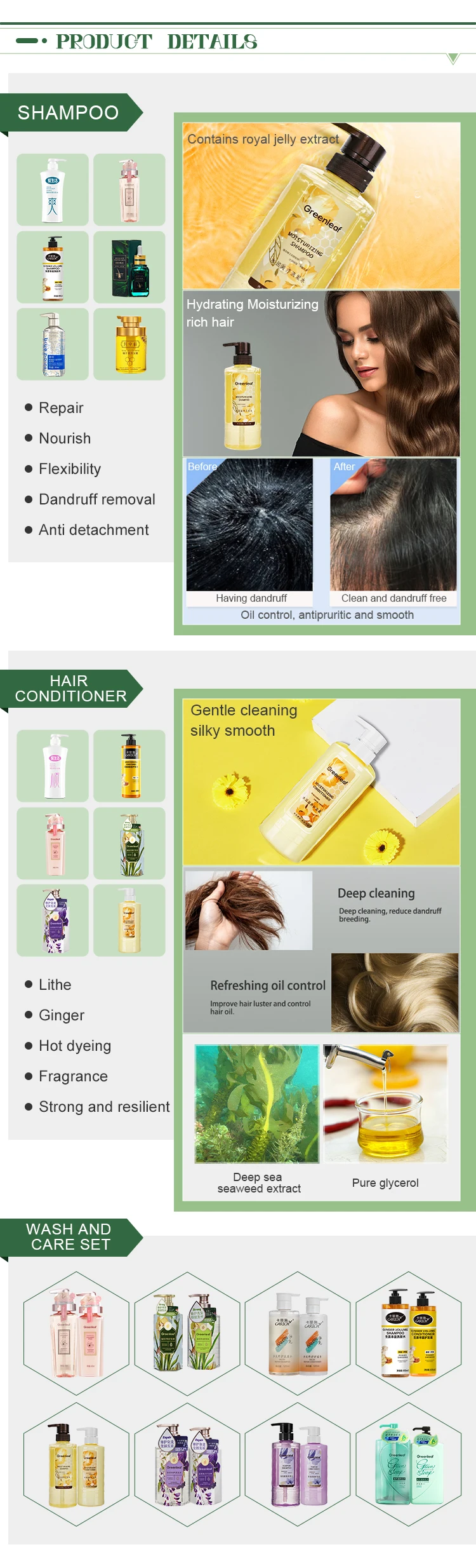 Customize Own Brand Repair Moisture Nourish Shampoo Nourishing Hydrating Clean Shampoo supplier