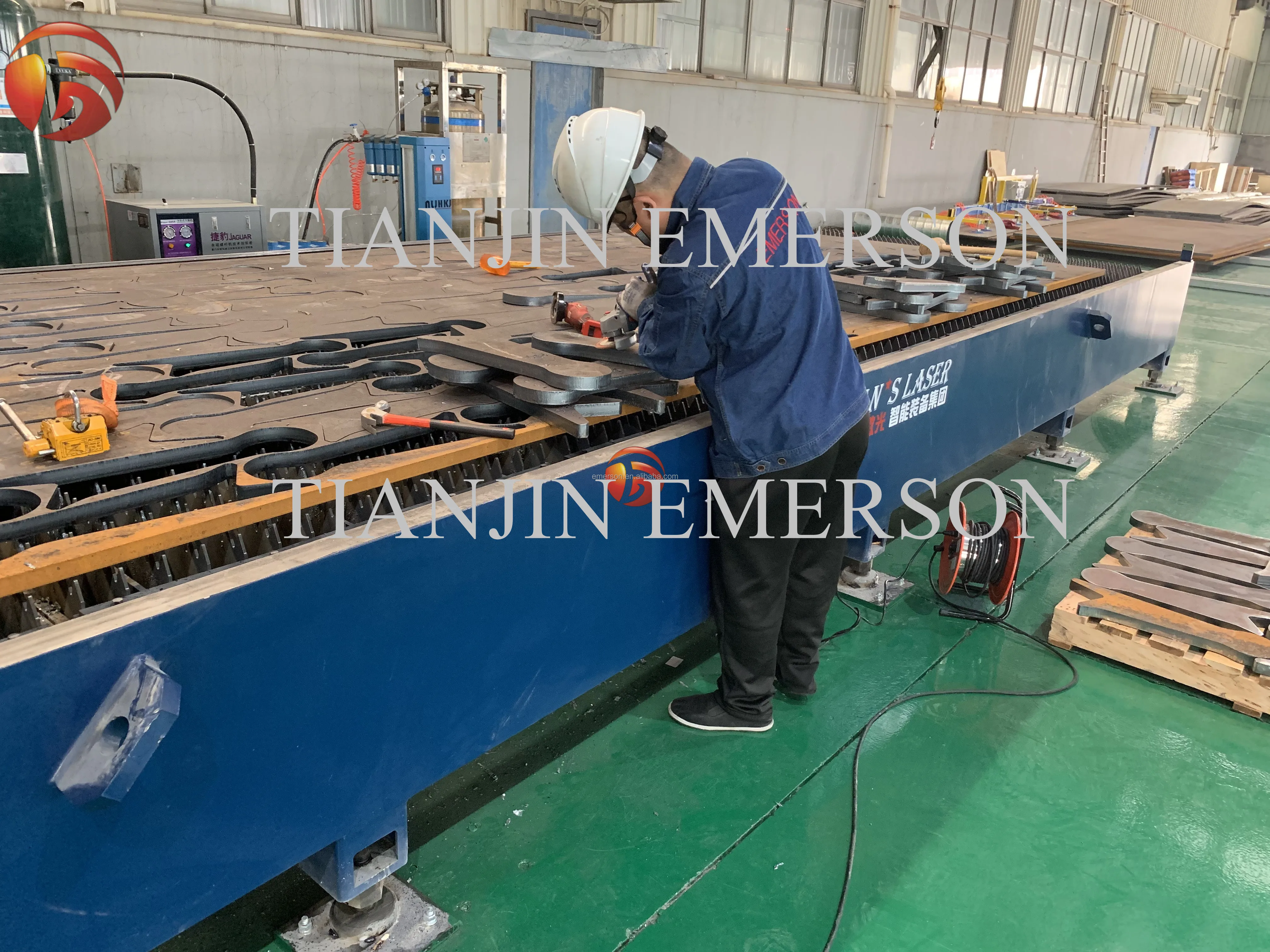 Tianjin Emerson Provides Grade 250 Steel Plate Laser Cutting Parts Oem