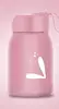Bouteille en verre d'eau rose