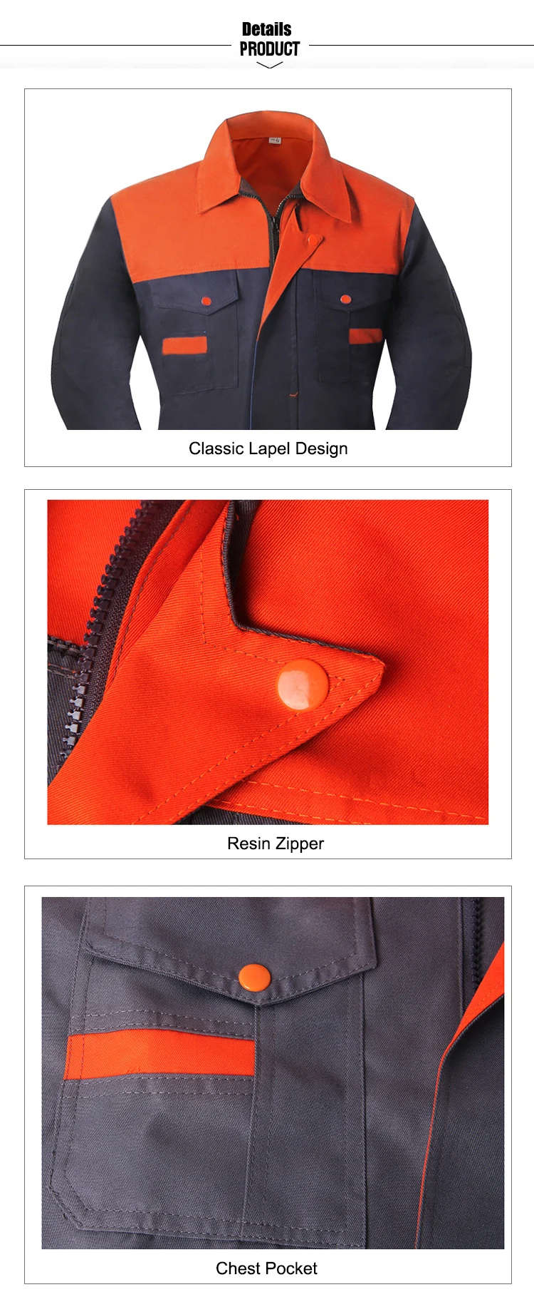 High Quality Project Technician Work Uniform Mechanic Worker Wear
