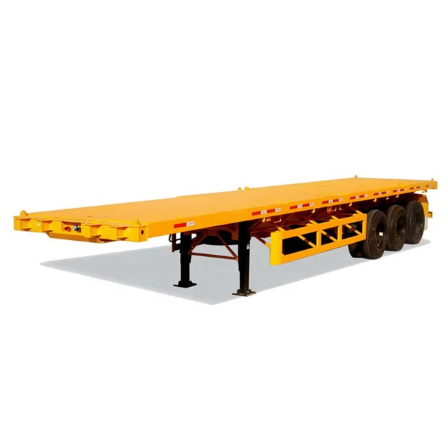 2 3 4 axle Container trailers flat bed trailer 45ft 53ft flatbed container semi trailer for carrying containers