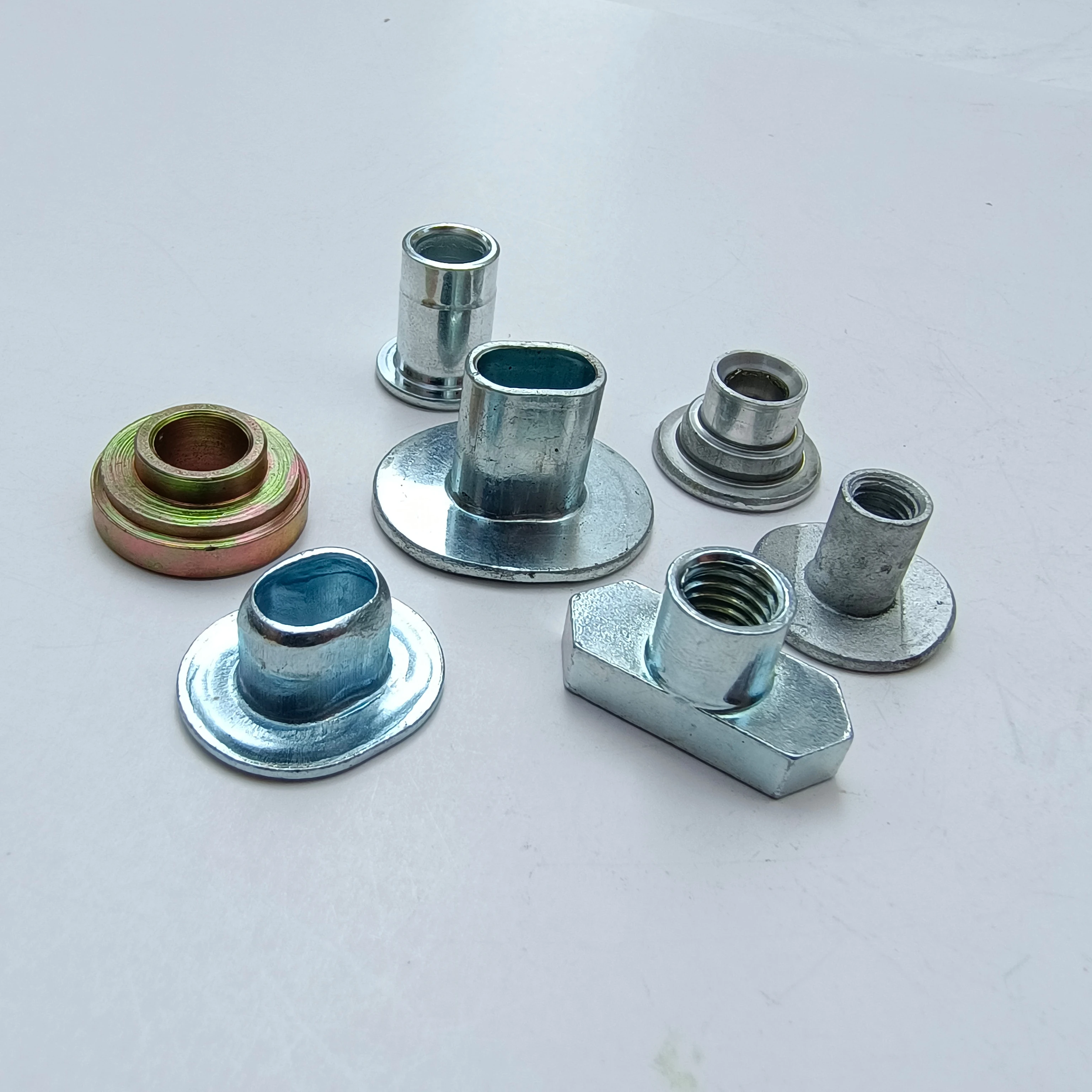 T Type Nut  Round Base Plain Single Tab Spot Weld Nut Double Twin pilot  Radiator protection Ring Guard Collar Brake Handle Bush