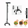 Lighted, matte handle, fixed four-legged, black.