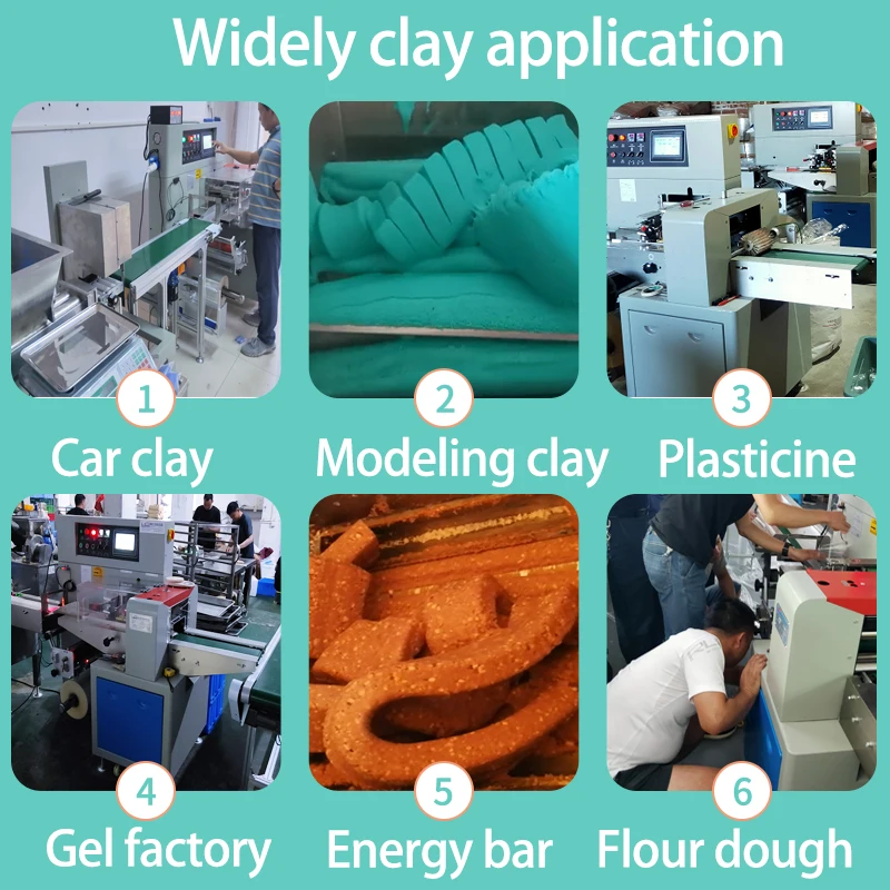 Automatic Sugar Fondant Paste Modeling Clay Play Dough Extruder Machine Paste Plasticine Light Clay Play Dough Packing Machine