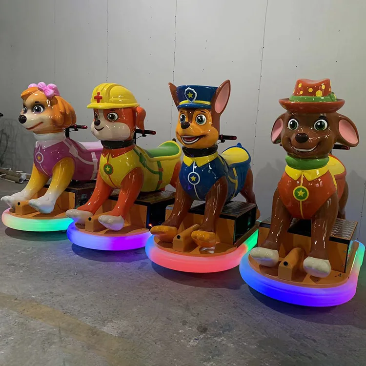 Parent-child Ice Bumper Cars Children Amusement Animal Shape Electric Kidzone Bumper Car With LED Light