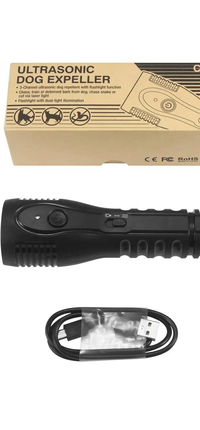 Anti Barking Device Ultrasonic Dog Bark Deterrent 3 in 1 Cat Light Toys for sale online
