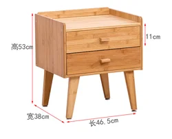 Тумбочка из бамбука в античном стиле, тумбочка для спальни