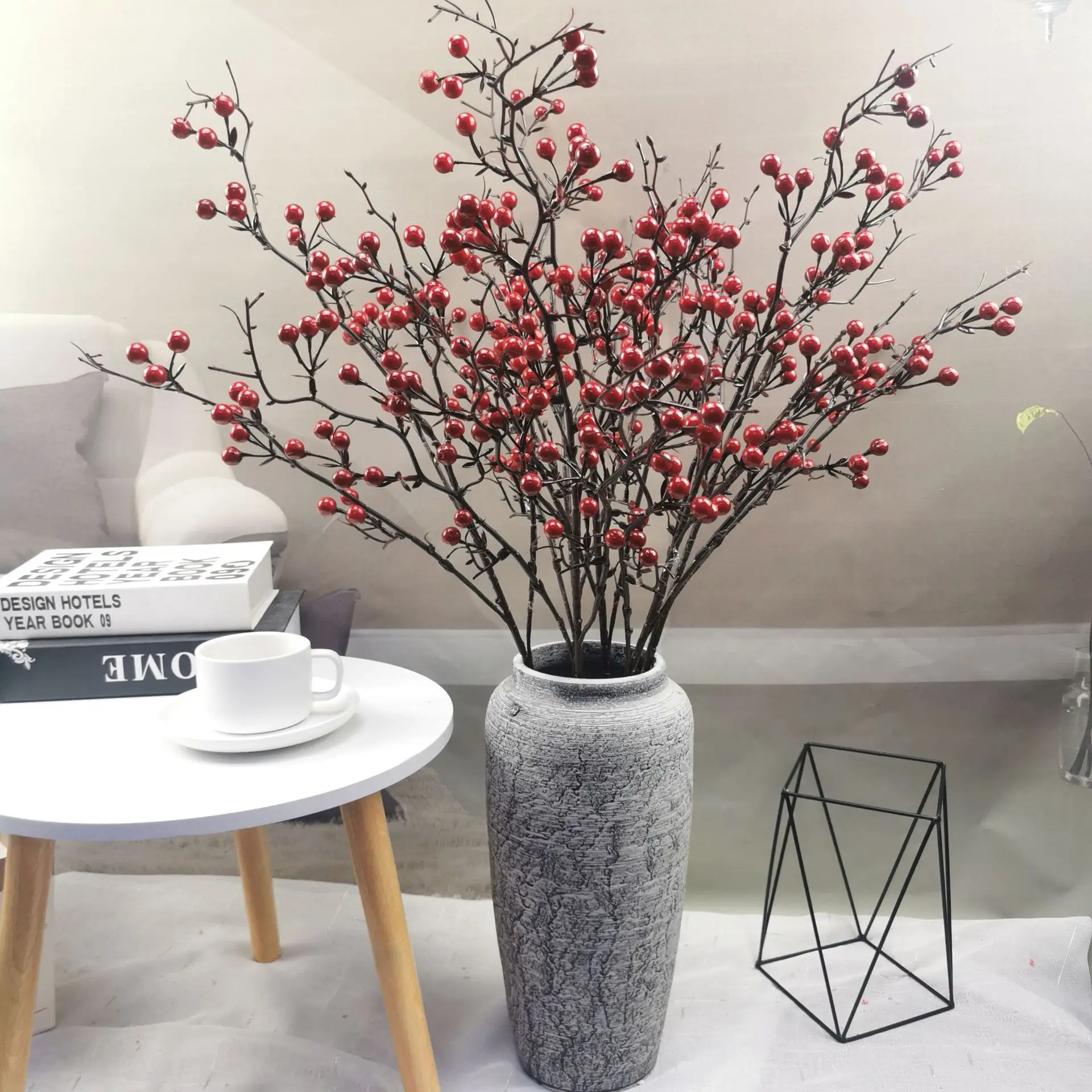 pflanztopf 21 cm NEU !! 2 er Set Pflanzschalen ø 21 cm +ø 30 cm aus Steinzeug weiß glas – La  Casa main image 1