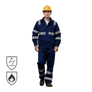 CE Certificate Anti-Static Marine Fireproof Welding Industrial Engineer FRC FR Clothing Fire Retardant Flame Resistant Workwear