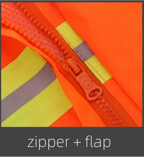 Image [2]-Long Raincoat Waterproof Reflective Safety Work Rain Coat Jacket - jinjiaraincoats-jinjiaraincoats