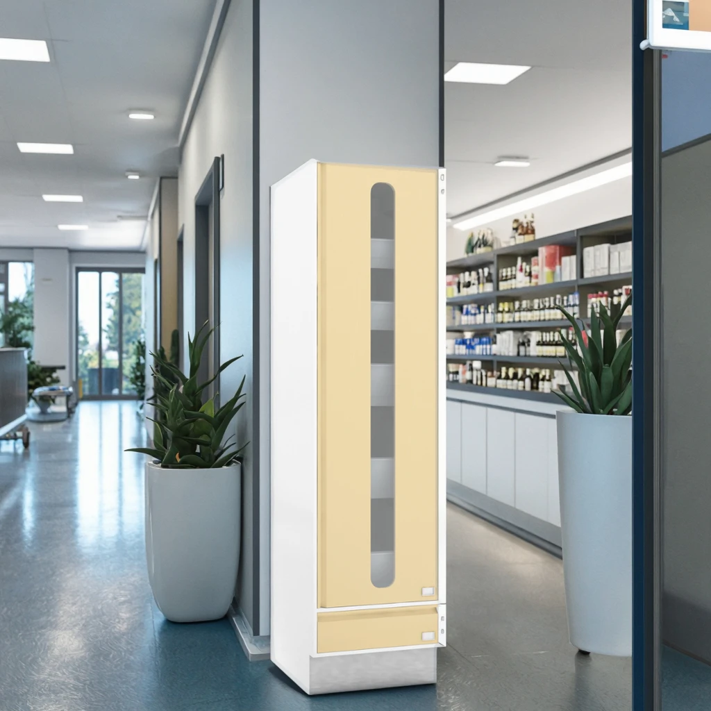 Modern Hospital Intravenous Fluid Dispensing Cabinet 990mm Metal School Use with Large Capacity Trays IV Solution Storage Unit 6
