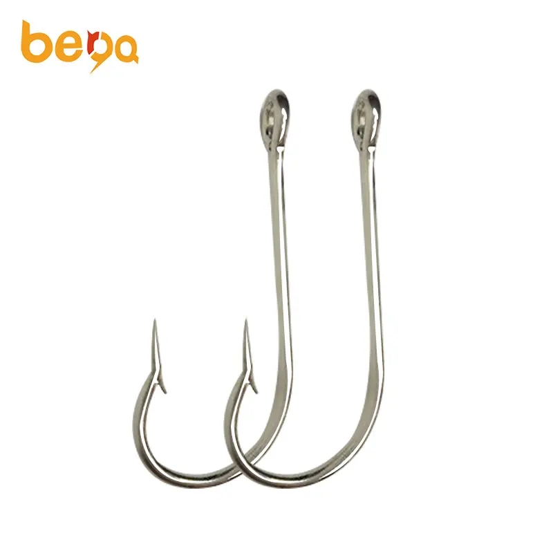 High Carbon Steel Worm Fishing Hooks 100pcs - River Bass Jig Crank