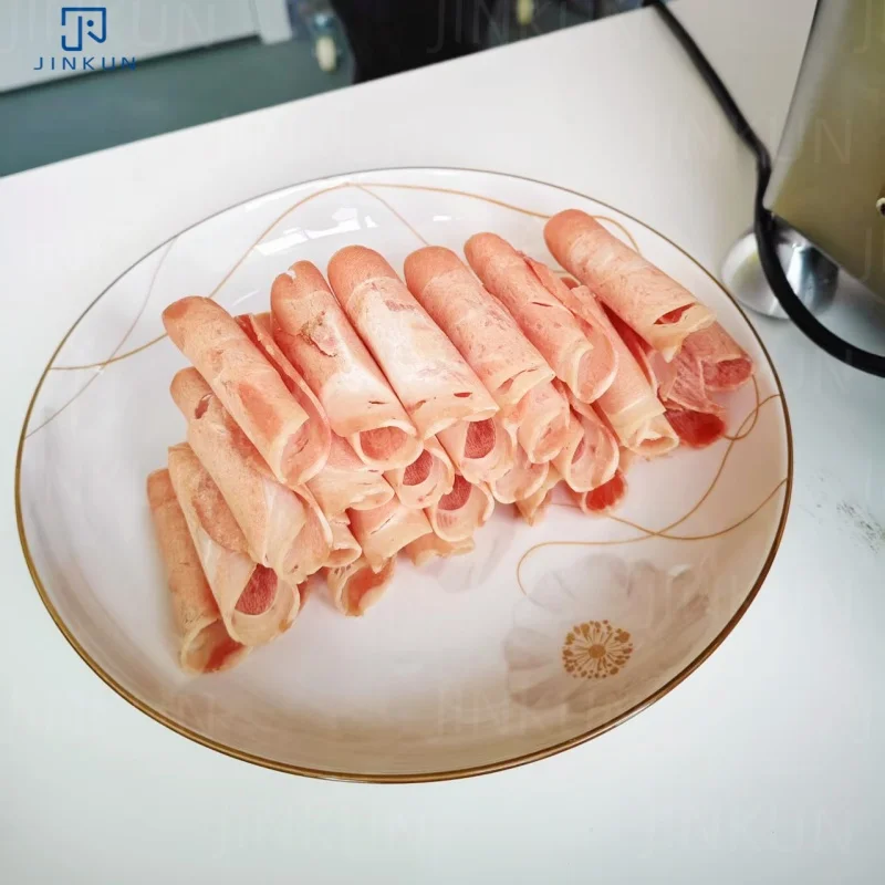 180W/220V/50Hz Carbon Steel Semi-Automatic Slicer JK-220A Adjustable Slicing Thickness New Motor for Beef Mutton Rolls Cutting factory