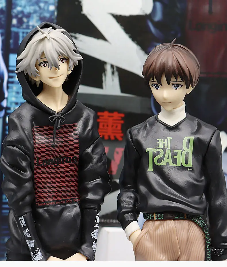 Zhongkaihua Figura Di Ikari Shinji E Kaworu Nagisa – Set Di 2 Statuine Anime In PVC Da 10 Cm – Action Figure Collezionabili Con Parti Mobili – Perfette Per Decorare Scrivania E Cameretta – Regalo Originale Per Fans Di Evangelion
