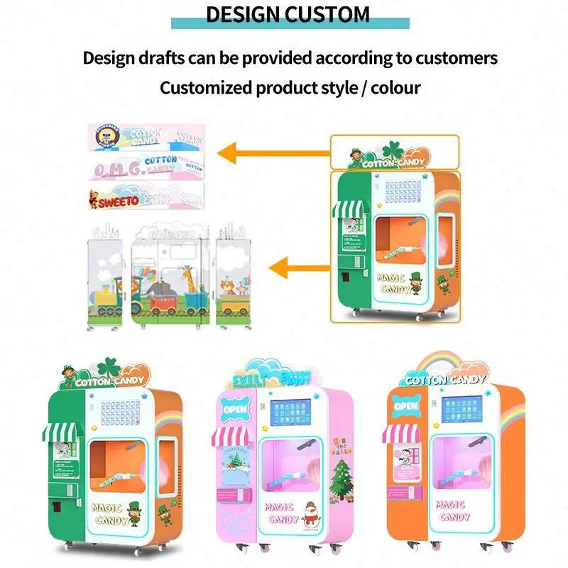 The New Listing Condom Vending Interesting Japanese Commercial Guangdong Cotton Candy Machine
