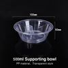 Bol transparent de 500 ml sans couvercle