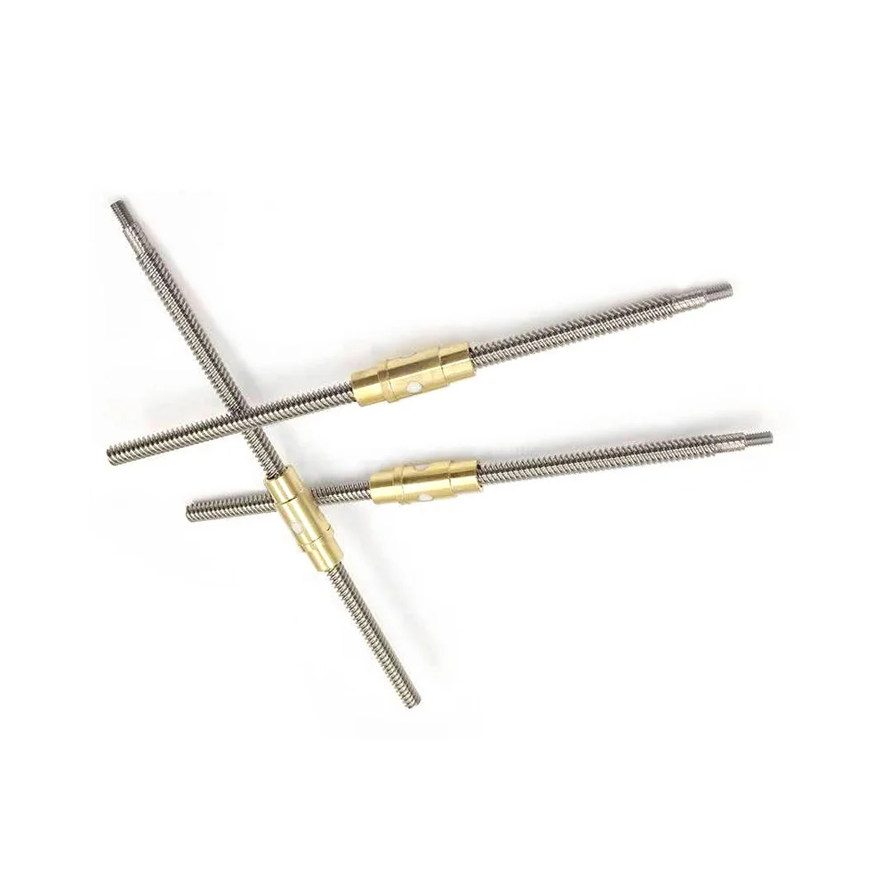 5mm Micro Tr5x5 Tr5x10 Tr5x15 Brass Lead Screw Shaft T5x5 T5x10 T5x15 Brass POM Bronze Nylon Nut Trapezoidal Lead Screw for Car
