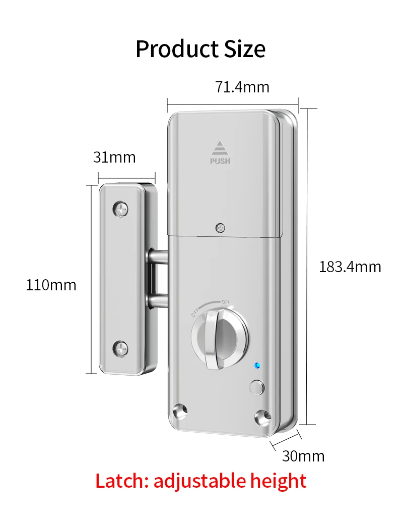 图雅/Ttlock应用智能电机锁无钥匙进入门锁隐形安装木门ic卡锁