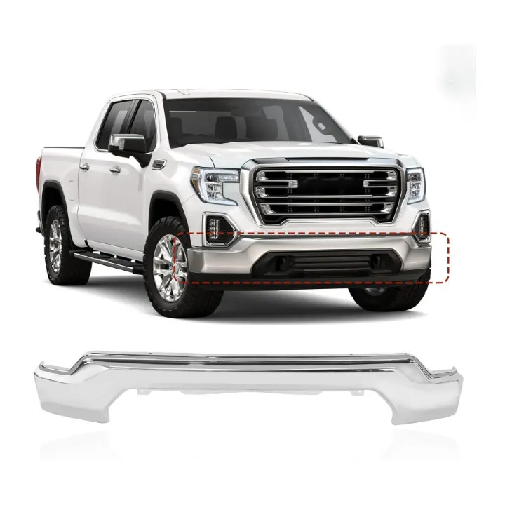 Wholesale Front Bumper Face Bar Assembly Bumper Steps W/O Sensor Holes ...