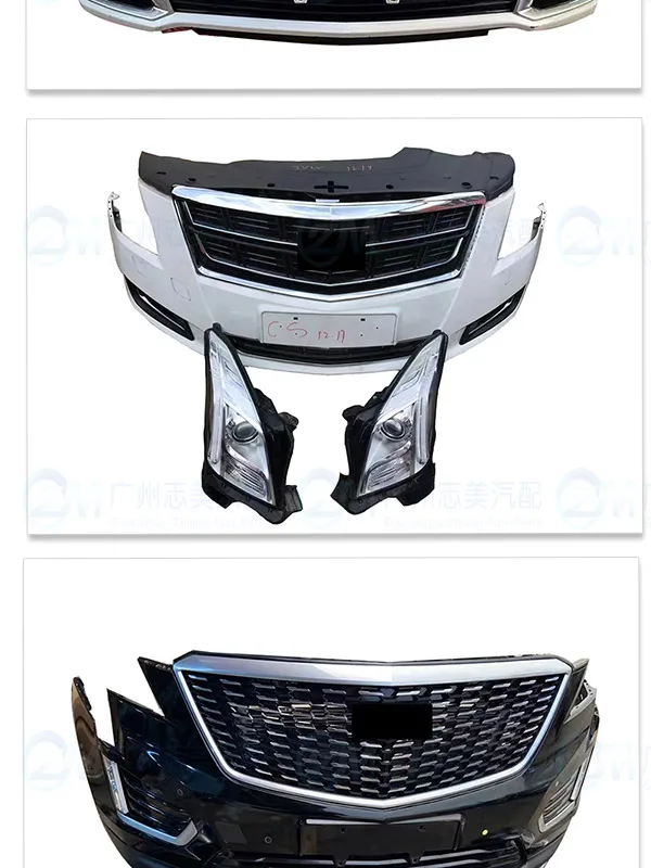 Series for Cadillac front bumper front car bumper plate LED headlight assembly Exterior Accessories Other Auto Parts