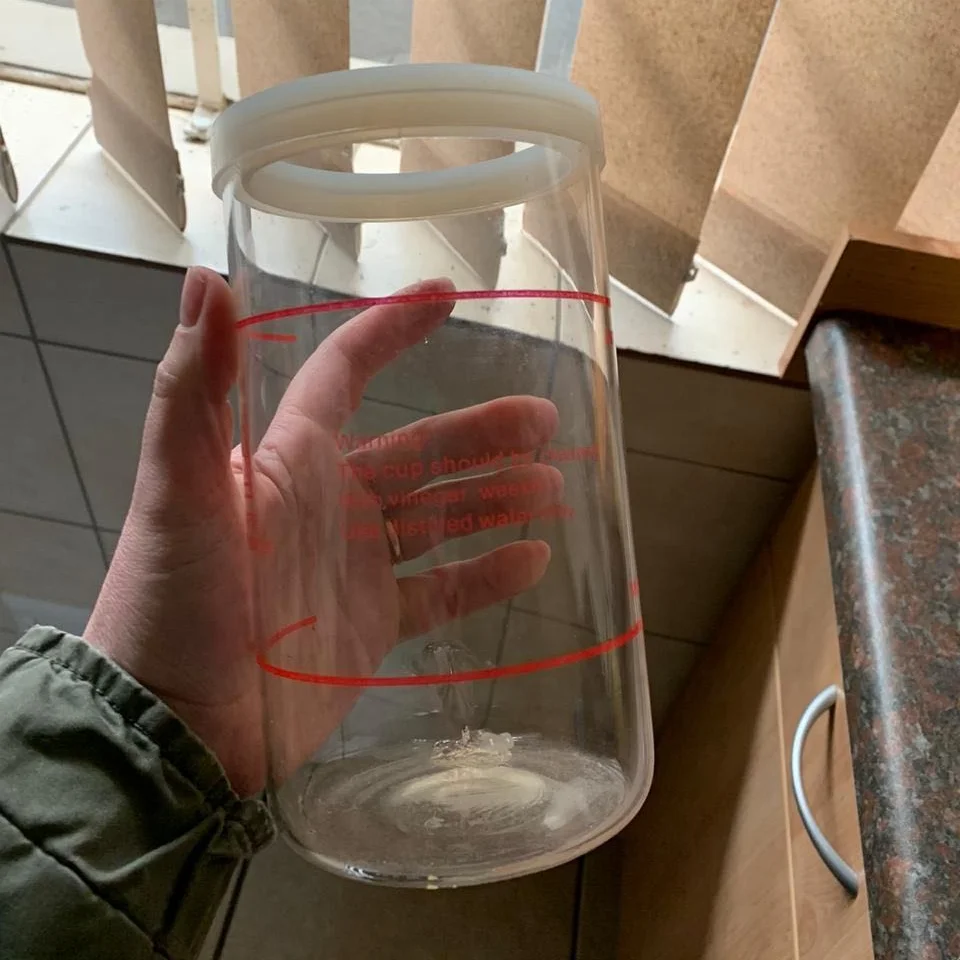 Стеклянная чашка только для запчастей для пароварки лица