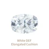 White DEF Elongated Cushion