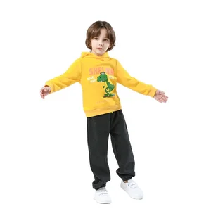 Modern Cozy Children's Graphic Sweatshirt Casual Hoodie with Cute Cartoon Print Tops for Babies