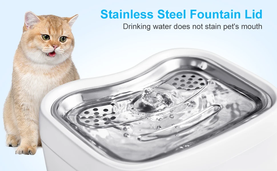 2.5l App Monitoring Control Automatic Pet Water Fountain With Wireless