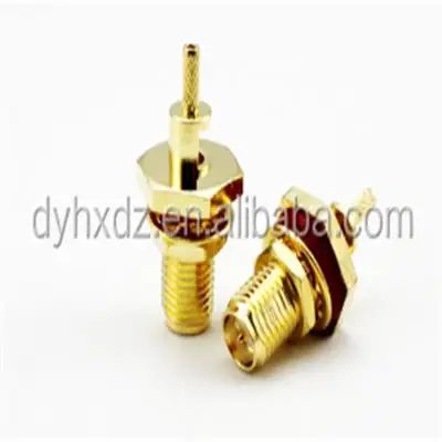 sma female jack straight bulkhead