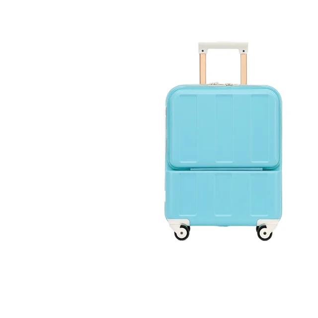 Custom Airway Cartoon Style Front-Opening Carry-On Luggage Suitcase PC Travel Case Spinner Caster Password Box New Trendy Model