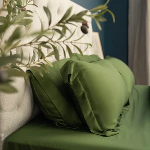 2026 New Arrival Forest Green Color  100% Pure Bamboo Bed Sheets Bamboo Sheets Wholesale Bamboo Sheet Set Pillowcase Bedding Set