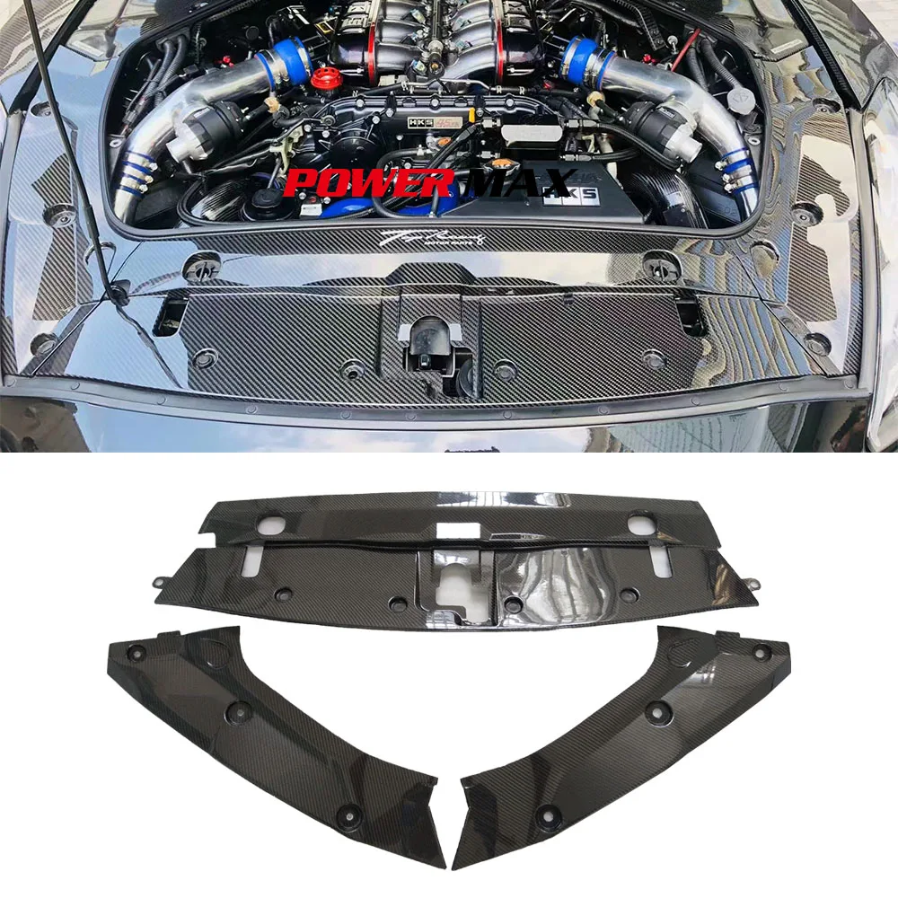 AutoTecknic Dry Carbon AC Stereo Dash Panel Cover - Nissan R35 GTR main image 1