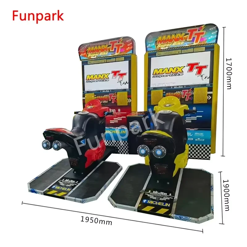 Funpark Hot Selling the Cheapest Indoor Driving Arcade Video Racing Game Arcade Motorcycle for Amusement Game Center supplier