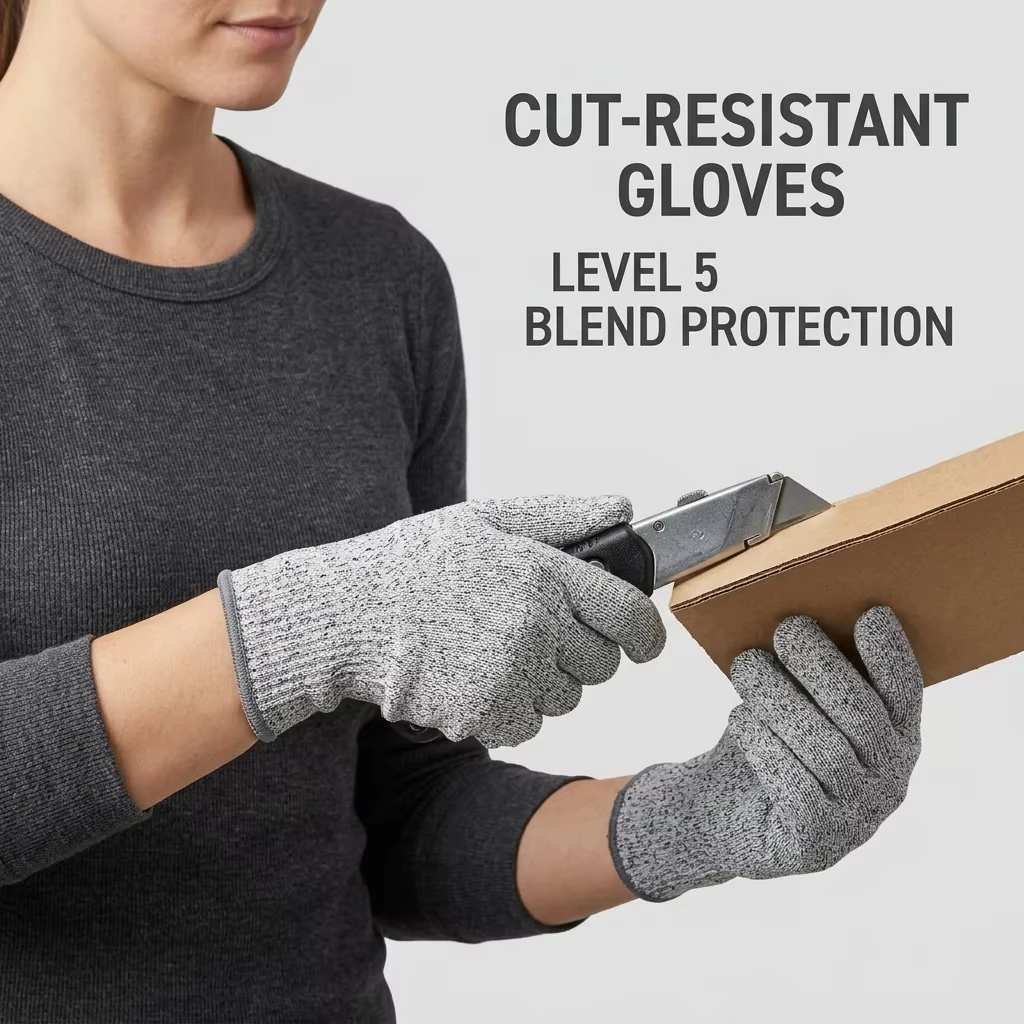 LXG,construction Debris HPPE Fiber Reinforcement Work Gloves Tool Maintenance Maximum Protection Anti-cut Safety Gloves HSG019