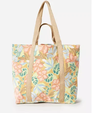 Large Eco-Friendly Women's Weekender Tote Bag Printed Cotton Canvas Beach Handbag