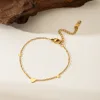 Pulsera Mini Corazón Dorado