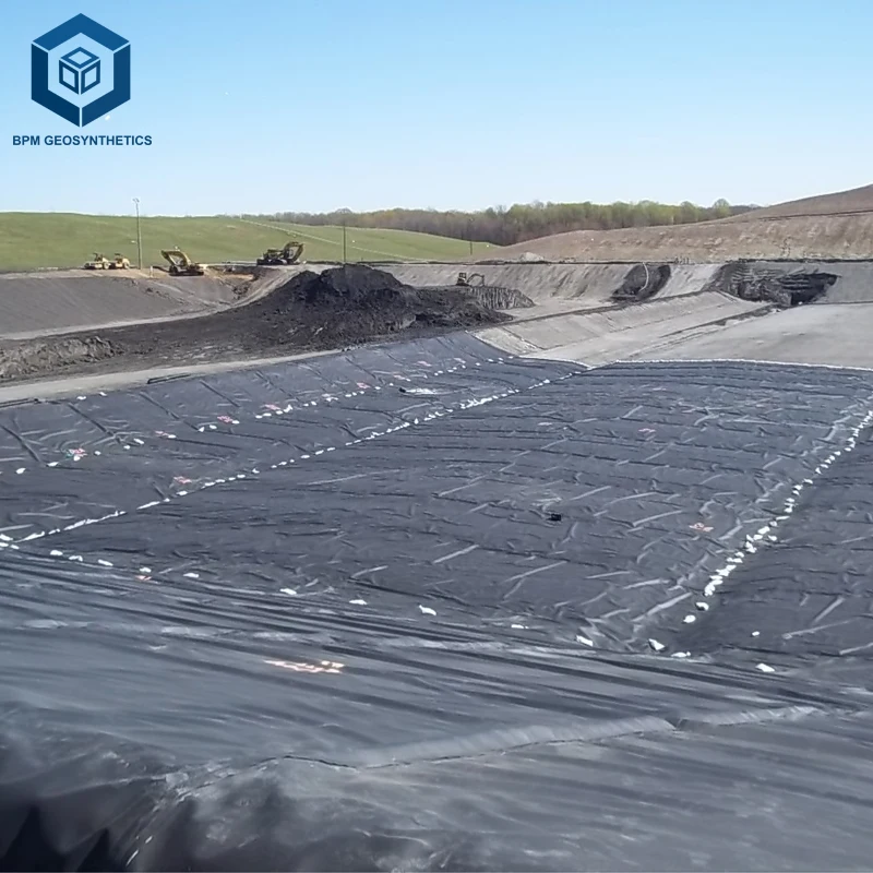 HDPE Geomembrane Pond Liner 1.5mm Waterproof Plastic for Mining in the Philippines Materials PVC EPDM Polyethylene LLDPE EVA PP