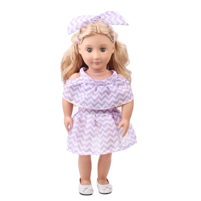 18 Inch American Doll Clothes for Girls Doll Dress