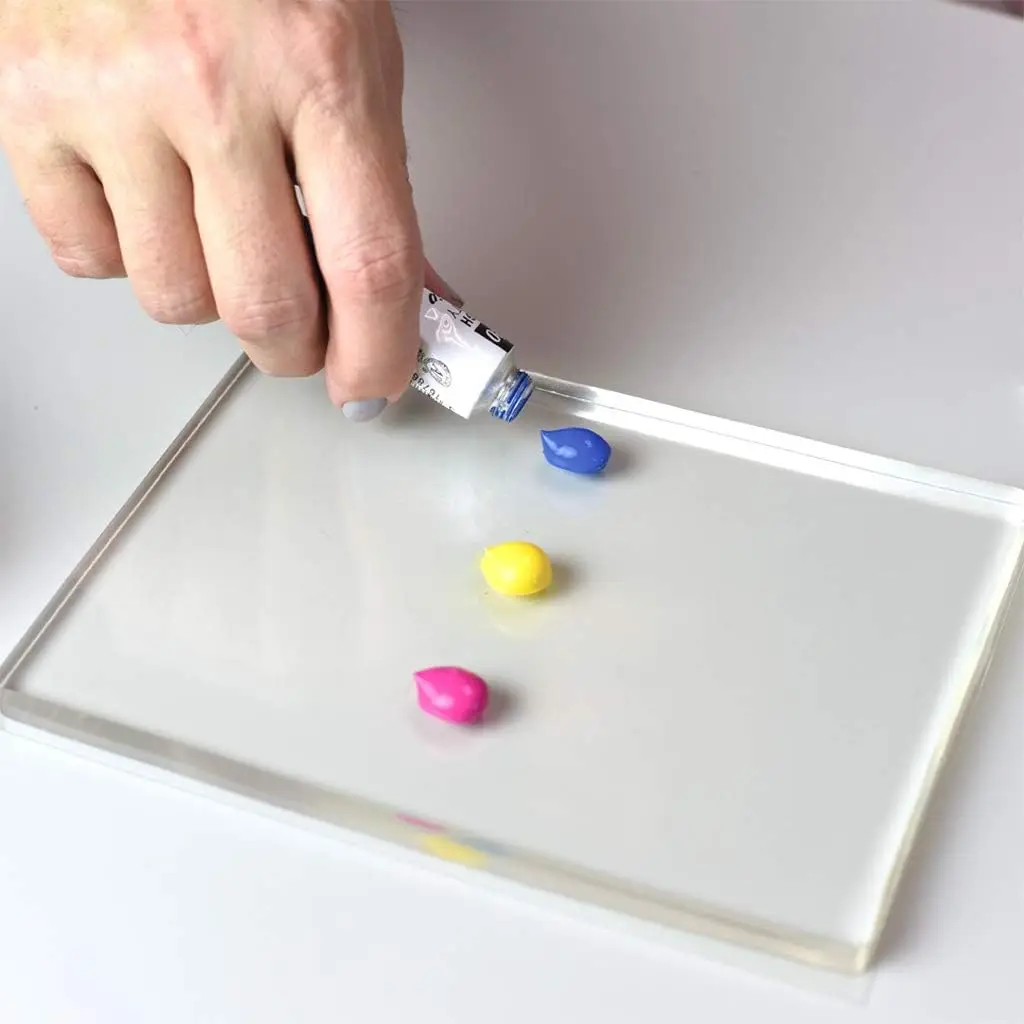 Plaque De Gel Réutilisable Iplusmile Pour Monoprinting, Transfert Art Et Scrapbooking - Transparent Anti-Adhésif