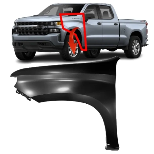 car accessories front fender for chevy Chevrolet Silverado 1500 2019 2021 2022 2023