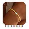 Bracelet de perles en or aigue-marine