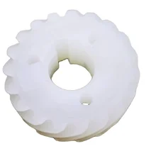 crown wheel and pinion PP plastic helical gear wheel with ratio 8 for power transmission machine