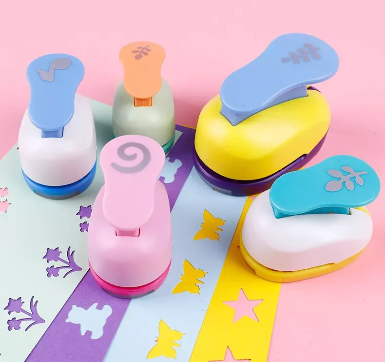 Оптовая продажа 2024 новый дизайн дырокол для тиснения детский бумажный поделок