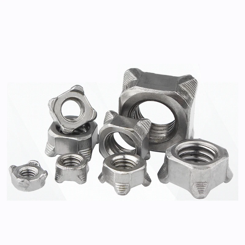Carbon Steel Quartet Welding Nut/Corners Nut/Square Spot Nut M4M5M6M8M10M12 XM 